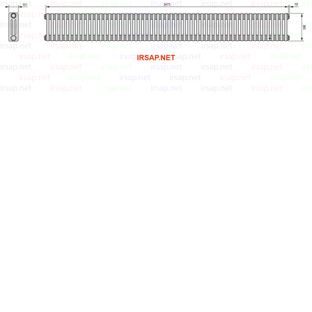 Радиатор IRSAP Tesi 30365/55 T14 CL 01